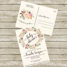Baby Shower Invitation Postcard Printable Baby Shower Invitation B Printable Baby Shower Invitations Baby Shower Invites For Girl Boho Baby Shower Invitations