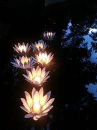 I bought submersible led tea lights to put inside them instead of lighting the tea lights that came with the lotus to avoid any wax in the pool. How To Make Lotus Floating Votive Candle Holder Floating Votive Candles Floating Pool Candles Floating Lotus Candles