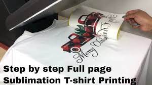 Sublimation Printing T Shirt Full Page Using Inkscape Dye Sublimation Epson Sublimation Printer Youtu Diy Shirt Printing Diy Prints Tshirt Printing Ideas