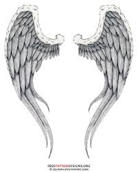 Black And White Angel Wings Tattoo Angel Tattoos For Women The Most Popular Spot For Angel Wing Designs Is Between The Shoulders Angel Wings Tattoo Angel Wings Design Wings Tattoo