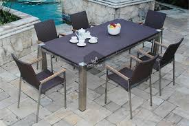 Featuring resin wicker, teak & stainless steel outdoor furniture, made with unparalleled dedication to design integrity, quality craftsmanship, and attention to detail. Stainless Steel Maddison Dining Set Teak Modern Furniture Indonesia