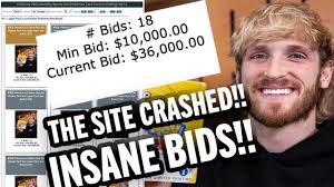 That's how youtuber logan paul has spent some of his cash. My 40 000 Logan Paul Pokemon Auction Bid Updated 40 000 Bid Youtube