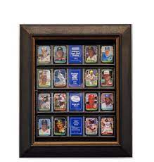 The layout can easily be rearranged to sort by team, player or year. Baseball Card Display Case