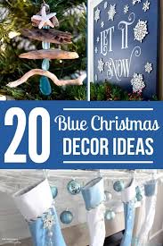 Everything but the starfish came from our local beach. 20 Gorgeous Blue Christmas Decor Ideas The Handyman S Daughter