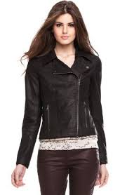 Armani Exchange Leather Biker Jacket Amazon Com Clothing