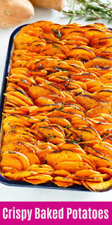 Crispy Baked Sweet Potatoes Sweet Potato Recipes Sweet Potato Oven Sweet Potato Chips Baked