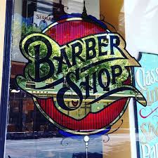 One Of The Nicest Barbershop Signs I Have Yet To See Done By Johndoziersigns Barbershop Design Shop Signage Barber