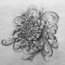 Yilin Zhu On Instagram Chrysanthemum Tattoo Design I Kept The The Style Of Follower With Filigree Chrysanthemum Tattoo Filigree Tattoo Flower Tattoo Designs