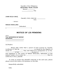 Motion To Cancel Lis Pendens Sample | Pdf