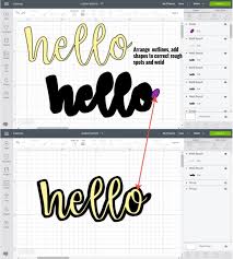 After i had the machine cut it out, i weeded out the letters this time and kept their outline to use as a stencil. How To Make Outlines Shadows To Use In Cricut Design Space