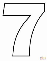 Number 7 Coloring Page Best Of Number 7 Coloring Page In 2020 Coloring Pages Alphabet Coloring Pages Coloring Sheets