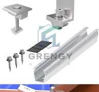 Customized Aluminum Solar Panel Roof Mounting Rail Brackets ...