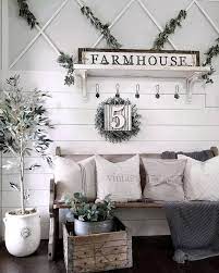 Large Farmhouse Wall Decor To Fit Spaces Big And Also Small Continue Reading Farmhousewalldecor Modernfar Farm House Living Room Home Decor House Interior