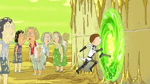 Rick and morty in the portal sticker. Rick And Morty Portal Gun Chase Youtube