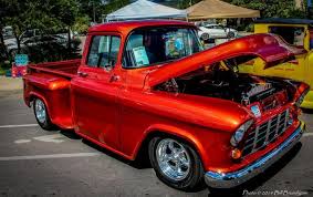 Image result for Medium Red 1955 Truck