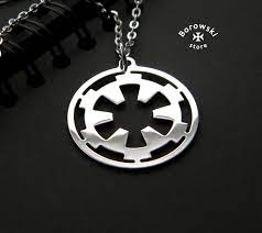 Imperial Crest Galactic Empire Symbol Star Wars Necklace Empire Star Wars Stainless Steel Fandom Jewelry Cosp Star Wars Necklace Fandom Jewelry Cosplay Jewelry