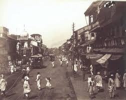 Street scene, Bombay. Photograph circa ...