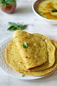 Besan Masala Roti Spicy Gram Flour Flat Bread Indian Food Recipes Roti Food