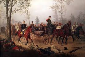 Napoleon Iii And Bismarck After The French Surrender At Sedan Franco Prussian War Digital Art Poster War Art Painting