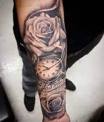Vines are habitually inked in escalation designs and they are perceived on ribs, lower backs, legs, shoulder and arms. Tattoo Arm Men Tatoos Arm Mens Arm Tattoo Tattoo Clock Rose Arm Tattoo Rose Tattoos For Men Arm Tattoos Clock Tattoo Designs Men