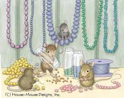 House Mouses Making Jewelry Avec Images Souris Dans La Maison Chat Et Souris Illustration Souris