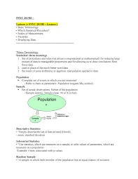 Psyc 2019 H Lec 1 6 Psyc 2019h Lecture 1 Psyc 2019h Lecture 1 Basic Terminology Which Studocu