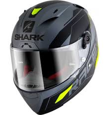 Shark Race R Pro Sauer Matt Anthracite Black Yellow Aky