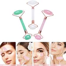 Çîn Massage Facial Roller Guasha Board Double Heads Stone Jade Natural Face  Lift Beden Relaxation Skin Relaxation Slimming Beauty Neck Thin Lift çêker  û peydaker |MyColor