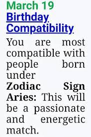 March 19th Birthday 19th Birthday Zodiac Sign Aries Zodiac Signs