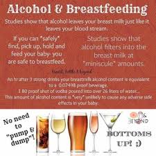 Alcohol And Breastfeeding Chart Thelifeisdream