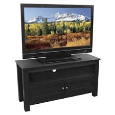 Maybe you would like to learn more about one of these? 44 Inch Flat Screen Tv Stand In Black Wood Grain Finish Top Tier Home Decor