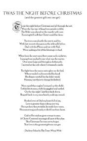 Twas The Night Before Christmas The Greatest Gift One Can Get Christmas Poems Christmas Verses The Night Before Christmas