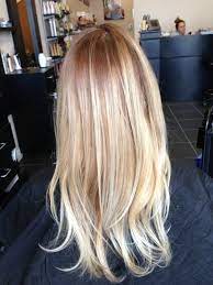 Love Doing Natural Blonds Darken The Roots And Painted Some Balayage Highlights Yelp Blonde Hair Natural Roots Honey Hair Long Hair Styles