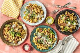 Little Ears Pasta With Italian Pork Sausage Broccoli And Pesto Recipes Pork Sausage Recipes Hello Fresh Recipes