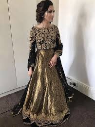 Black And Gold Party Dress Pakistani Pin By Zunaira Sabeen On Pakistani Dresses Aiman S Favorites Pakistani Bridal Dresses Shadi Dresses Pakistani Wedding Dresses