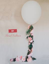 Balloon garland with flowers diy. Diy Floral Balloon With Afloral Green Wedding Shoes
