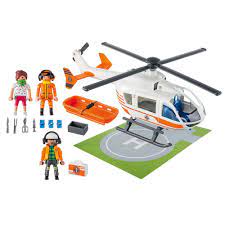 Playmobil 70048 Спасательный вертолет Многоцветный| Kidinn Строительные игры