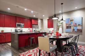 Red and brown schemed modern living room. Red Kitchen Design Ideas Walls And Decor