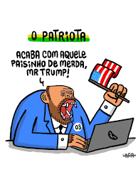 A submissão aos interesses dos EUA virou motivo de comemoração para Eduardo  Bolsonaro. Enquanto o governo Trump ataca a soberania nacional, o deputado  agradece. Isso não é liberdade de expressão, é traição