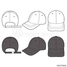 Baseball Cap Fashion Flat Vector Illustration Mockup Design Buy This Stock Vector And Explore Similar Vectors At Adobe Stock Adobe Stock