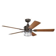 Damp rated for indoor or outdoor use. Kichler Lighting Lyndon Patio Collection 60 Inch Olde Bronze Ceiling Fan W Light Overstock 13464635