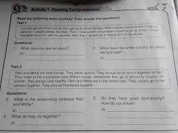 Grammar, reading, spelling, & more! Activity 1 Reading Comprehension Tolong Di Bantu Ya Kk Soal Ya Besok Sudh Mau Dikumpulkan Brainly Co Id