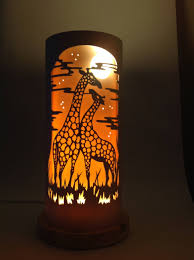 tiquelights lamp african giraffe table lamp