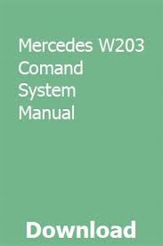 Mercedes W203 Comand System Manual Repair Manuals Sewing Machine Manuals Sewing Machine Service Manuals