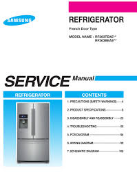 Samsung refrigerator compressor wiring diagram. Samsung Rf263beae Service Manual Pdf Download Manualslib