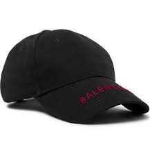 Great savings & free delivery / collection on many items. Balenciaga Logo Embroidered Cotton Twill Baseball Cap Black Balenciaga