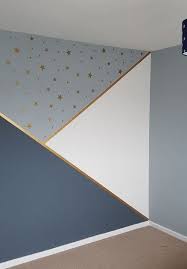 Geometric Wall Paint Kids Geometric Wall In 2020 Bedroom Wall Paint Bedroom Wall Designs Kids Bedroom Walls