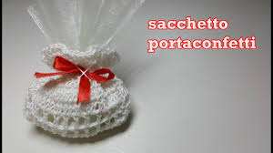 Calabria bomboniere promessa di matrimonio : Sacchetto Portaconfetti Fai Da Te All Uncinetto Idea Bomboniera Fai Da Te By Anerom89