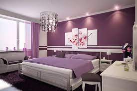 غرف نوم رصاصي وموف مودرن مشاهير