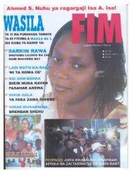 Wata shari'a hausa novel : Mujallar Fim July 2001 Kano Online